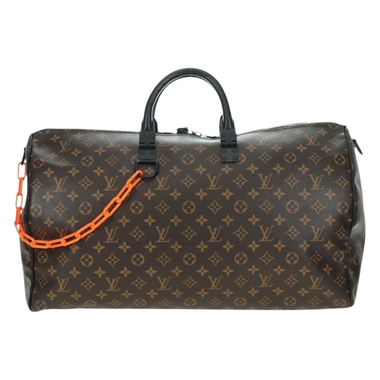 Keepall leather travel bag