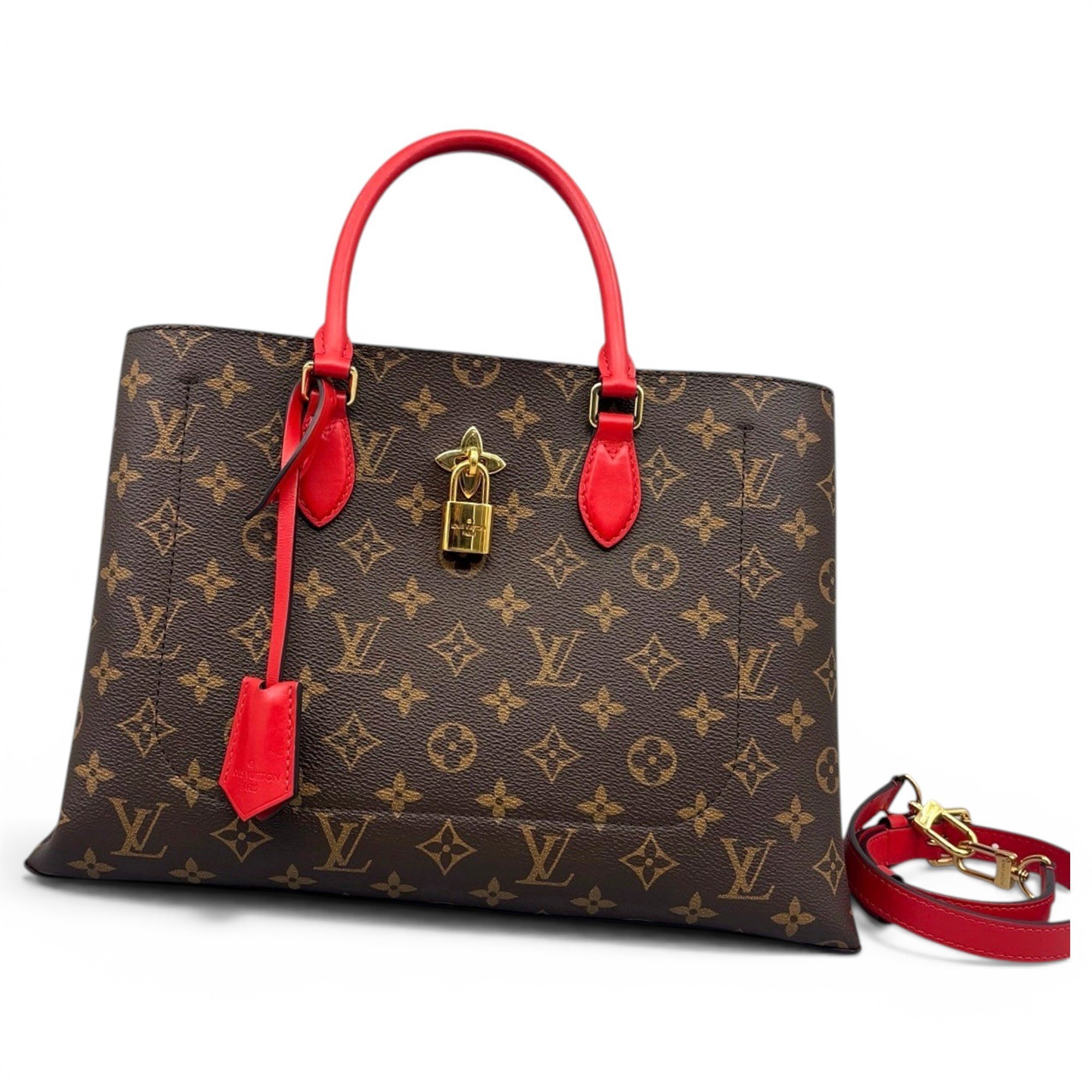 Flower Tote leather handbag