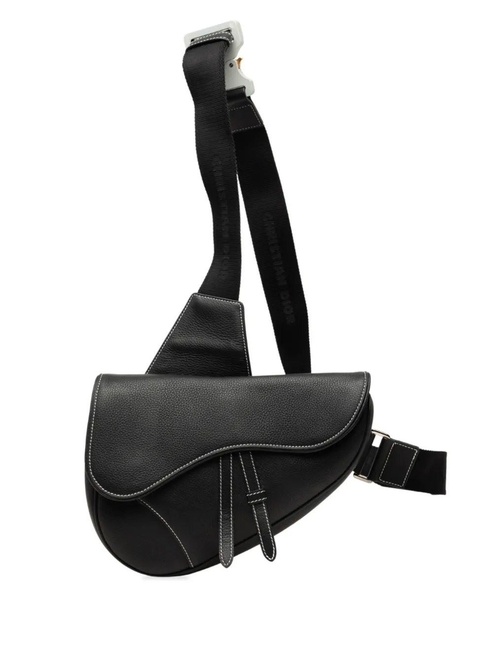 2022 Grained Calfskin Saddle crossbody bag