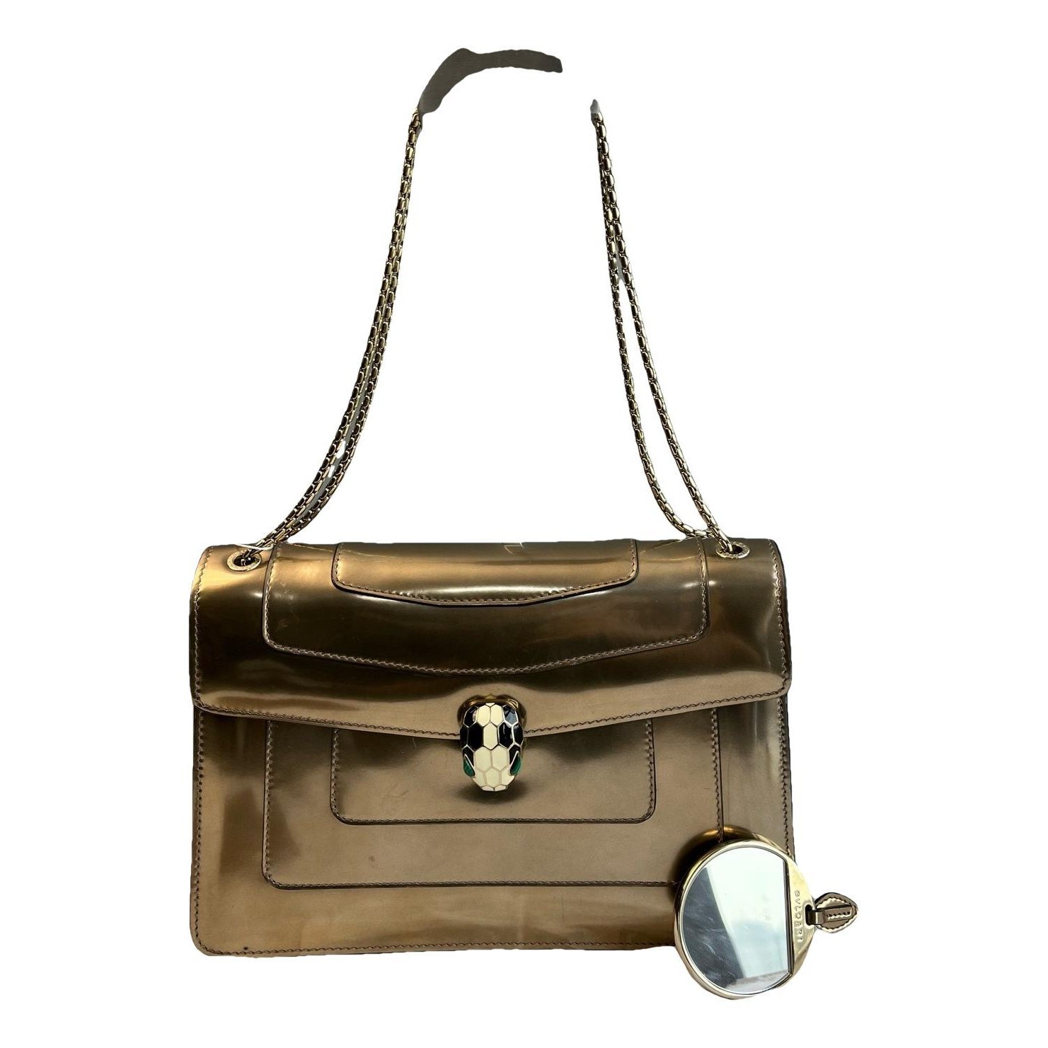 Serpenti leather handbag
