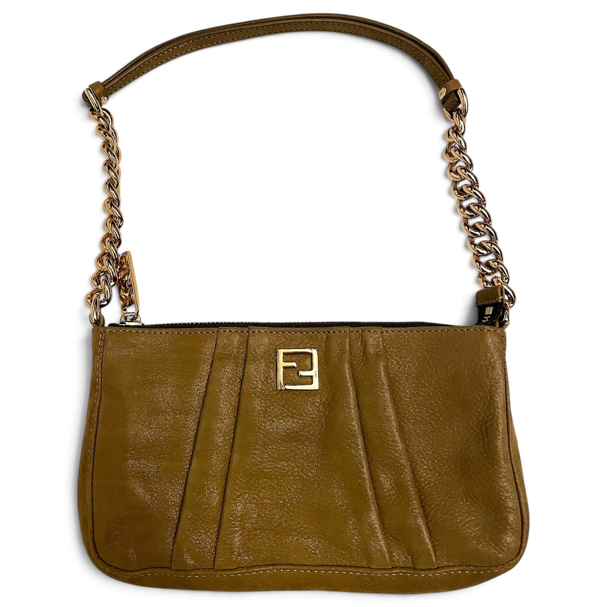 Baguette leather handbag