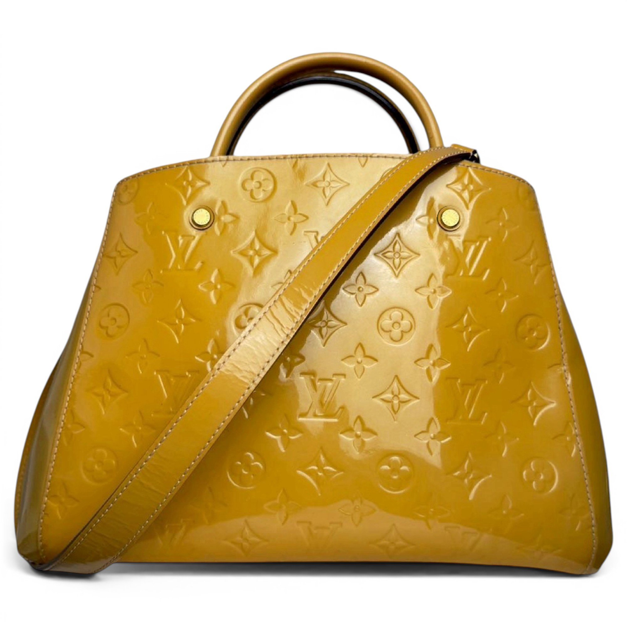 Montaigne patent leather tote