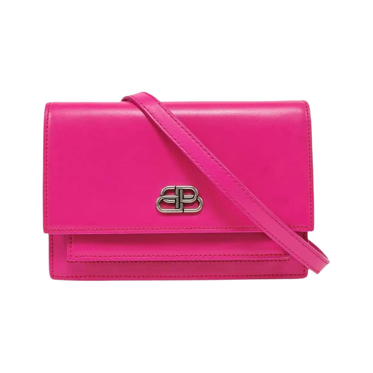 Sharp leather handbag