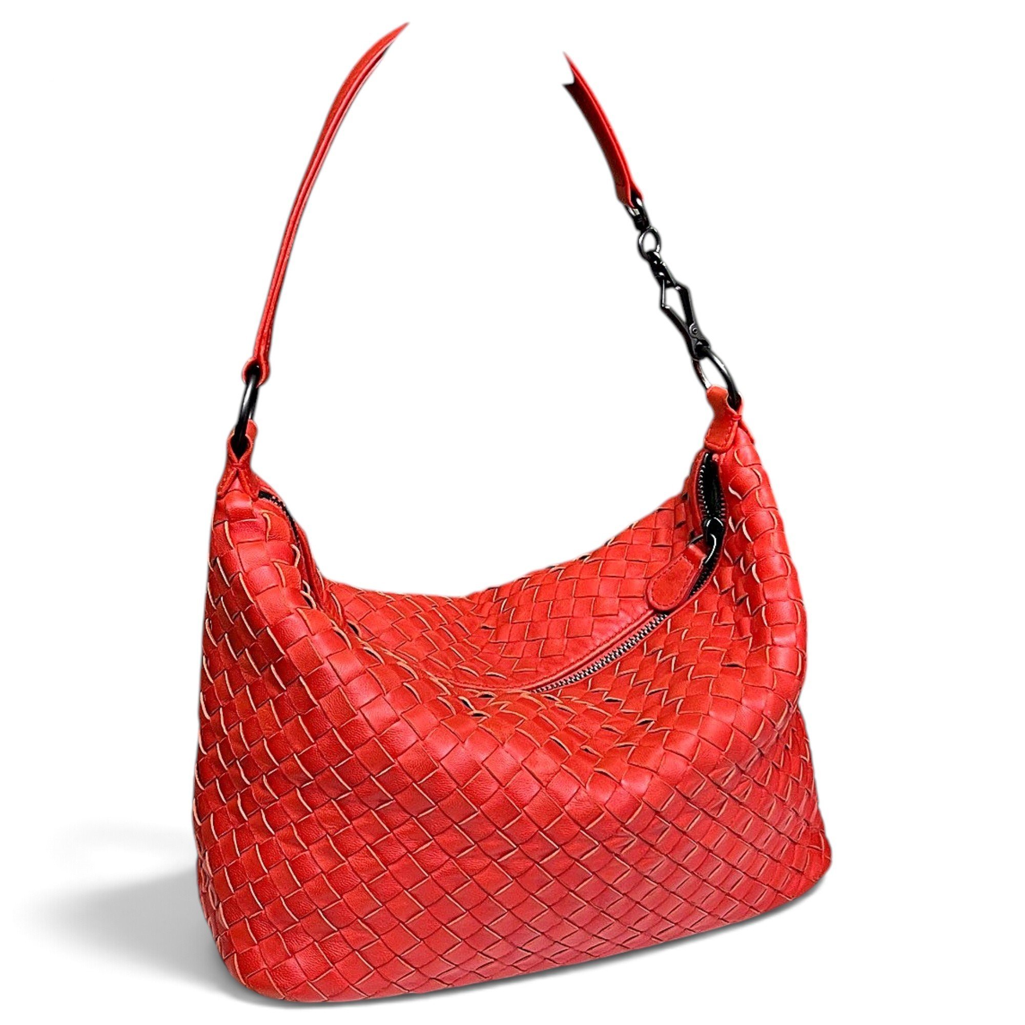 Parachute leather handbag