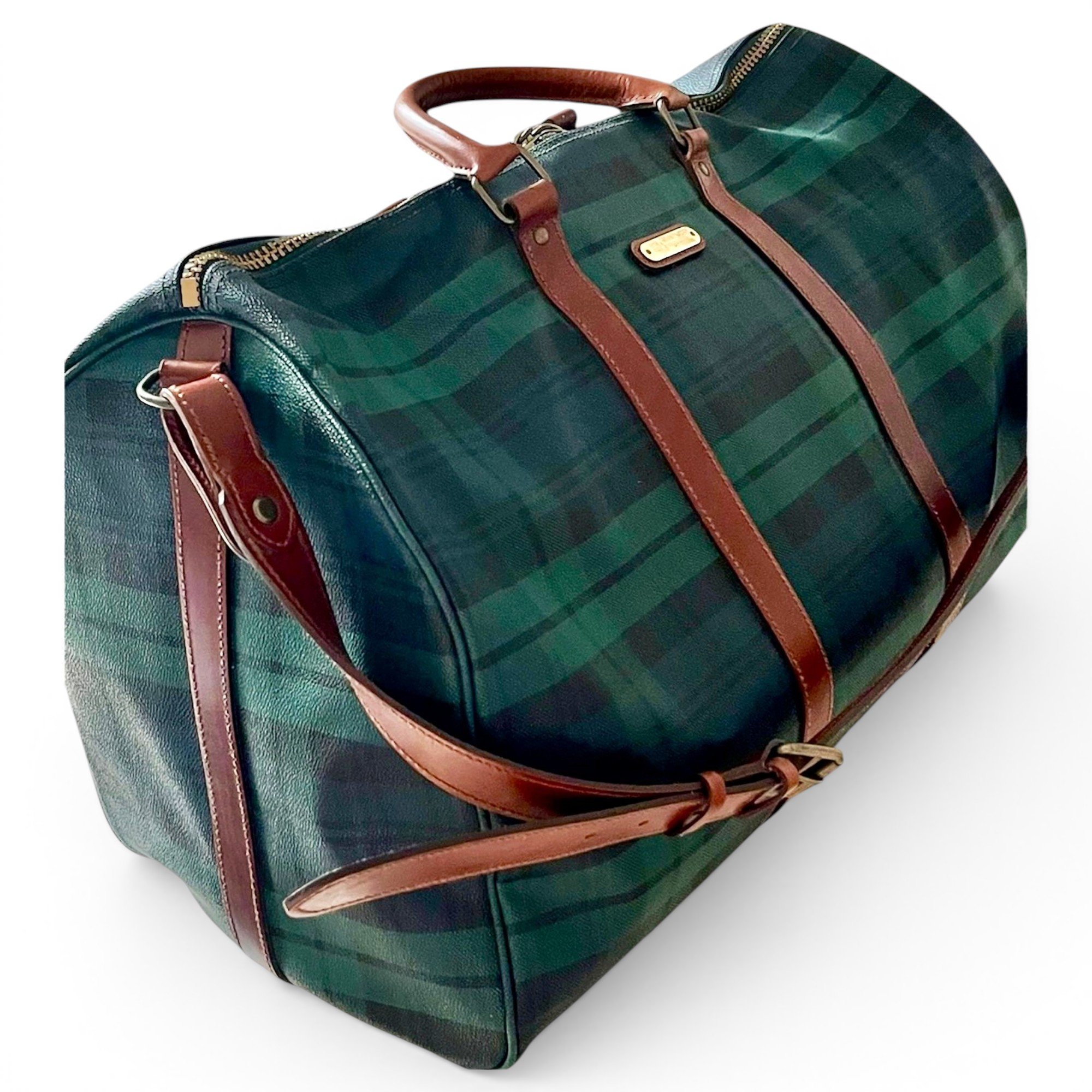 Leather travel bag