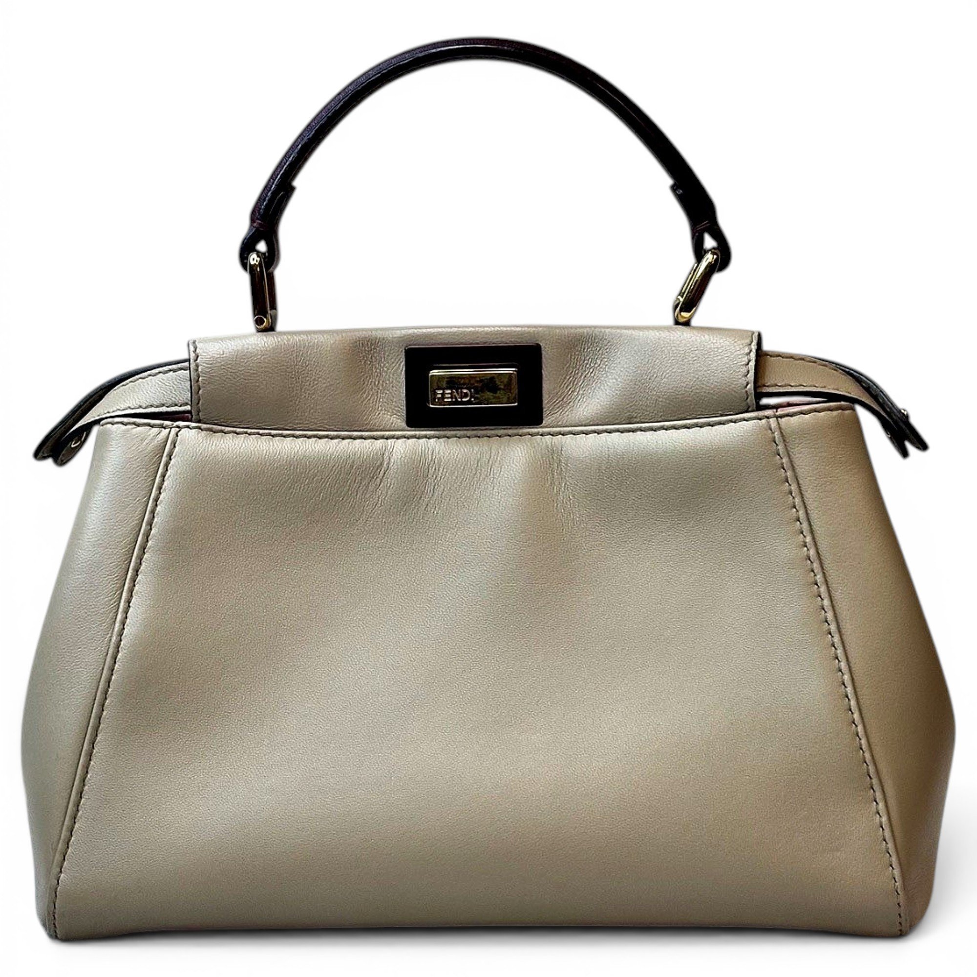 Peekaboo leather handbag