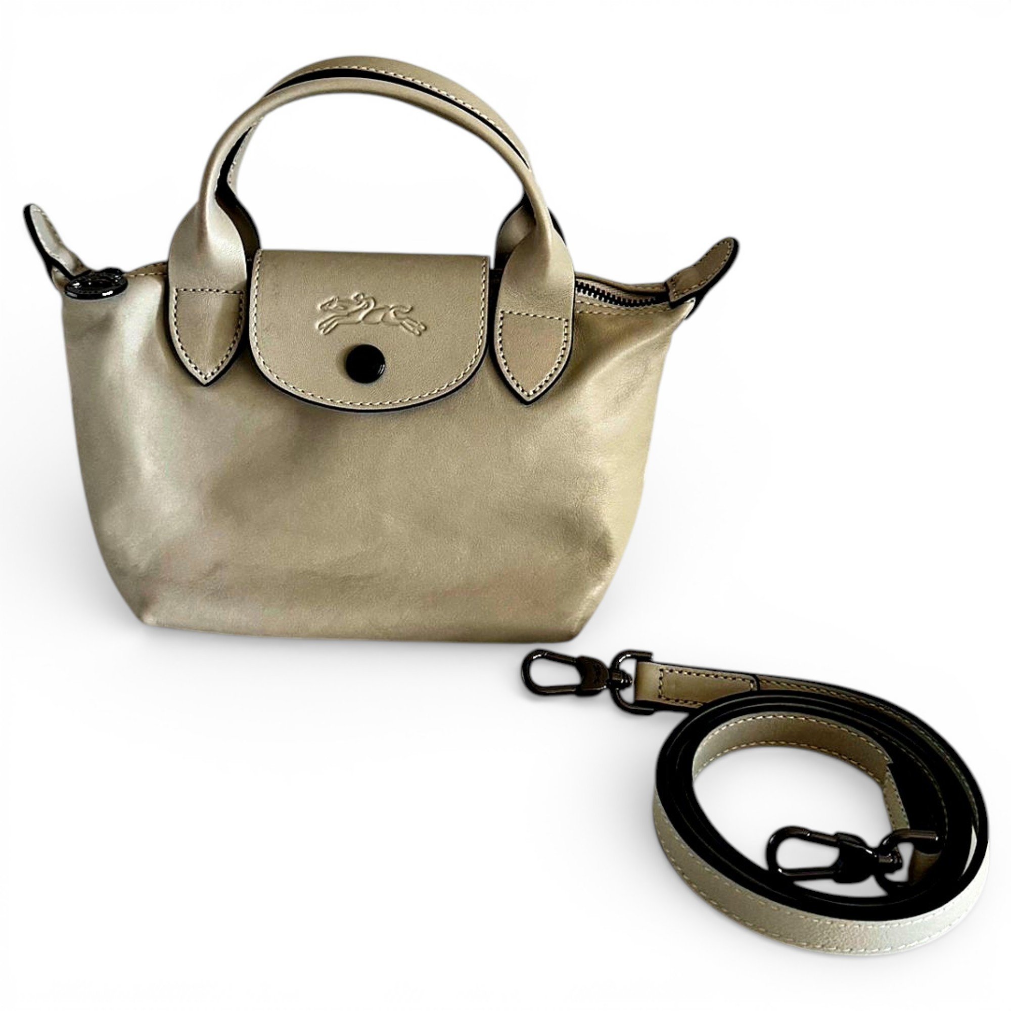 Pliage leather handbag