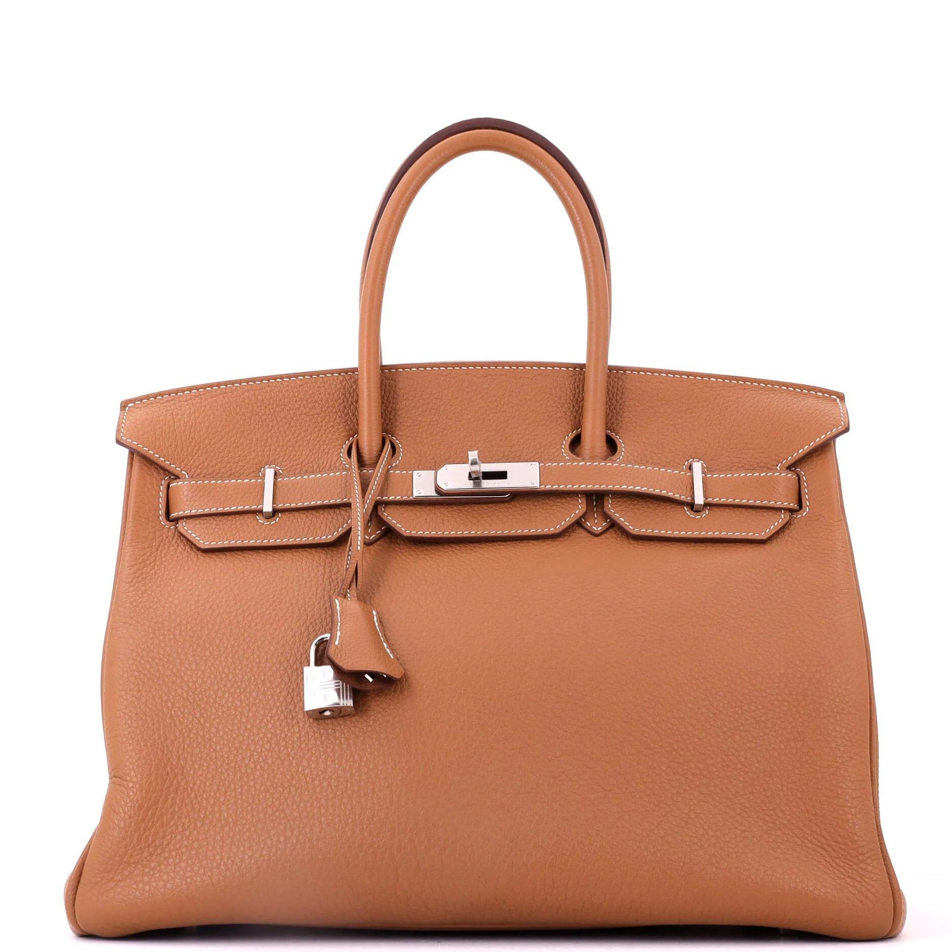 Birkin 35 leather tote