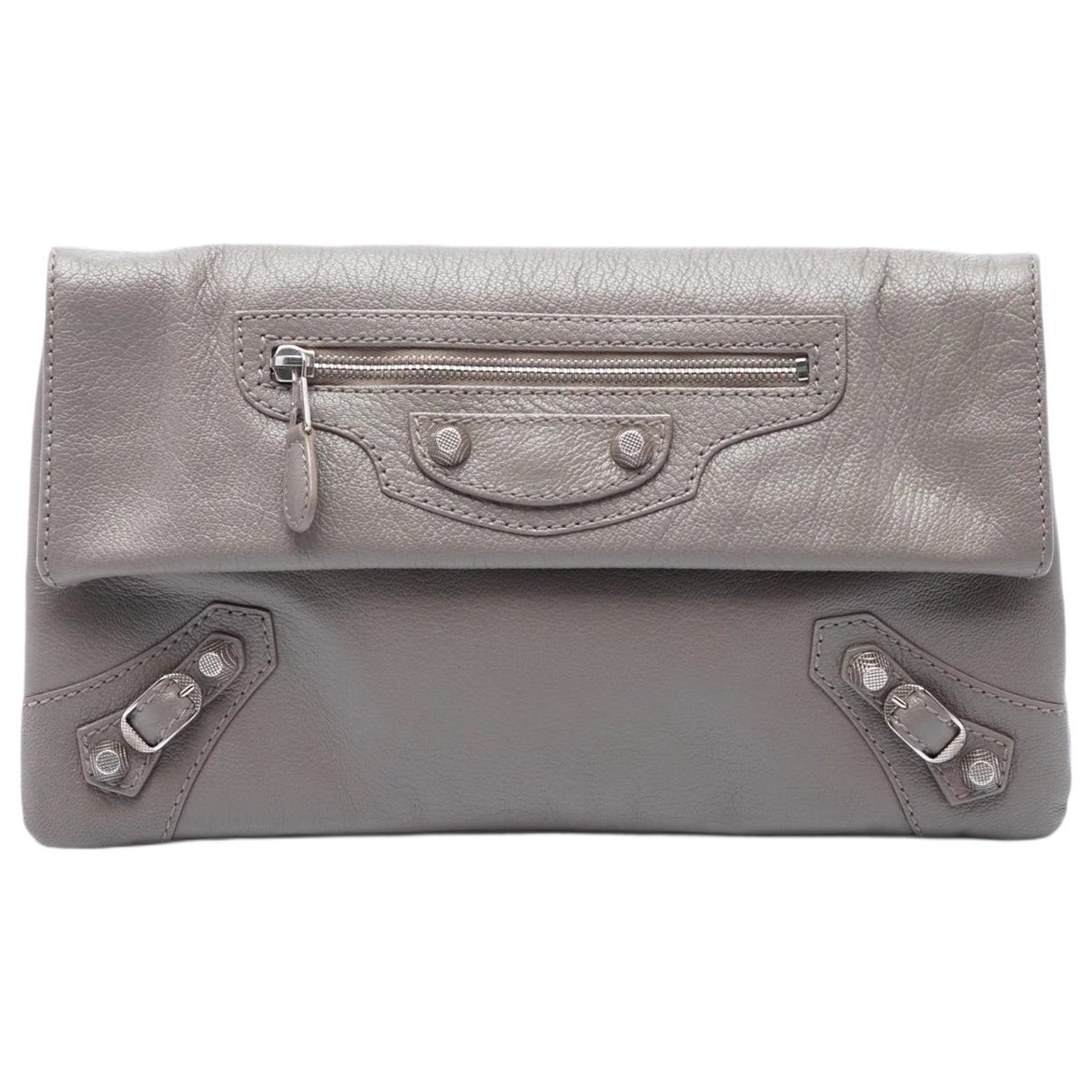 Envelop leather clutch bag