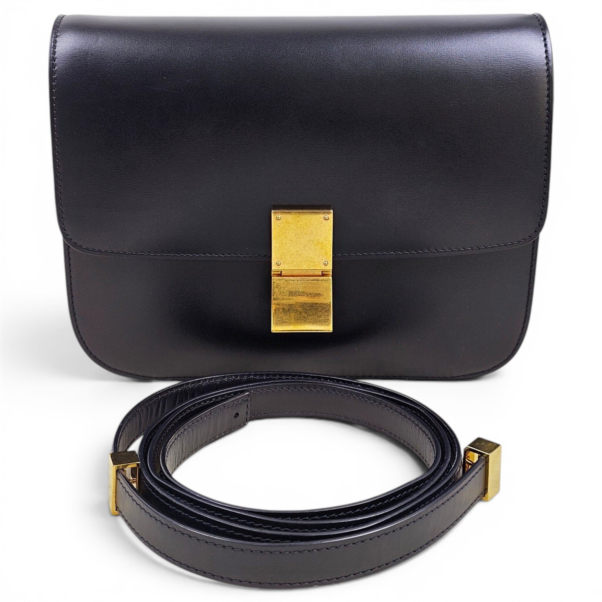 Classic leather handbag