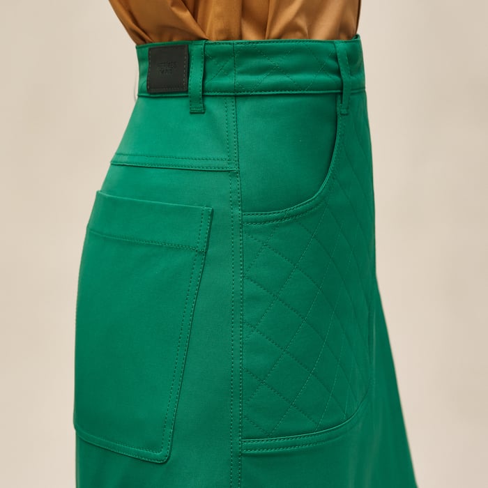 Vert Cabane Wrap Miniskirt