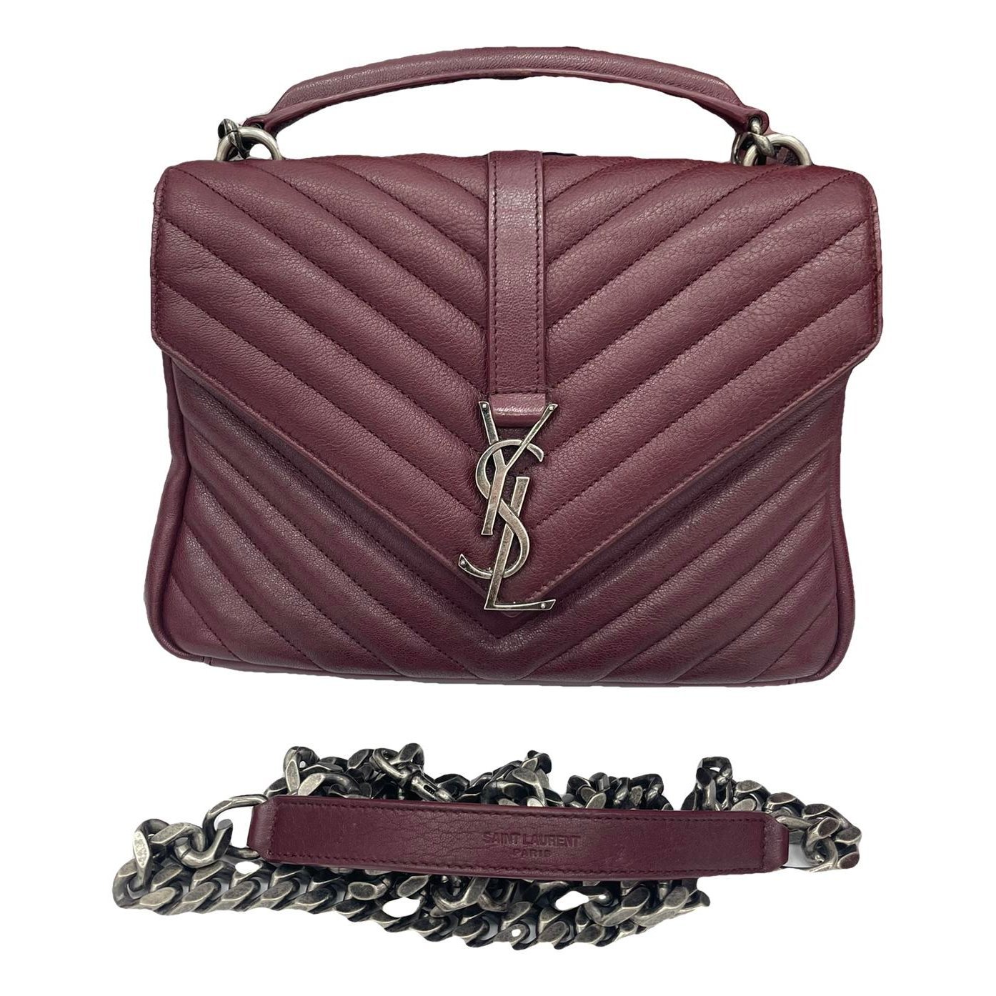 Collége monogramme leather handbag