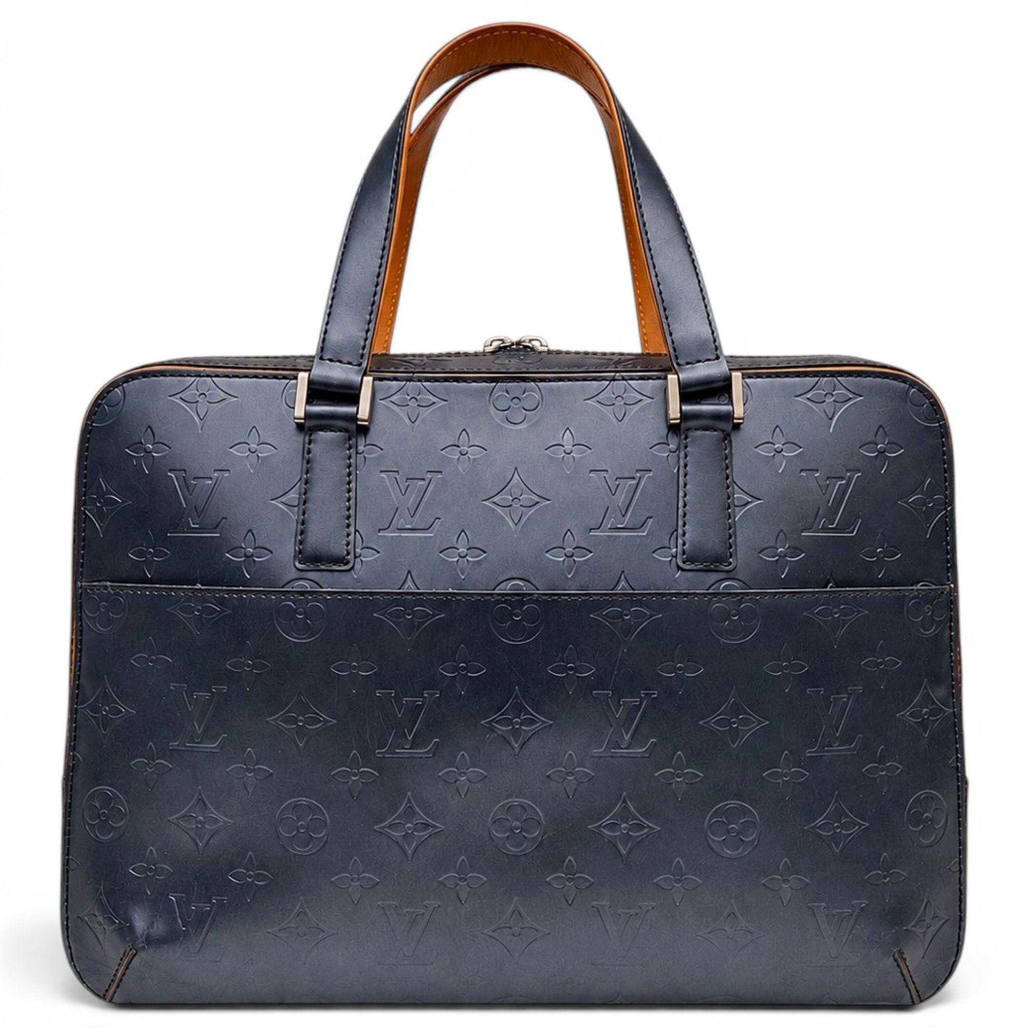 Patent leather handbag