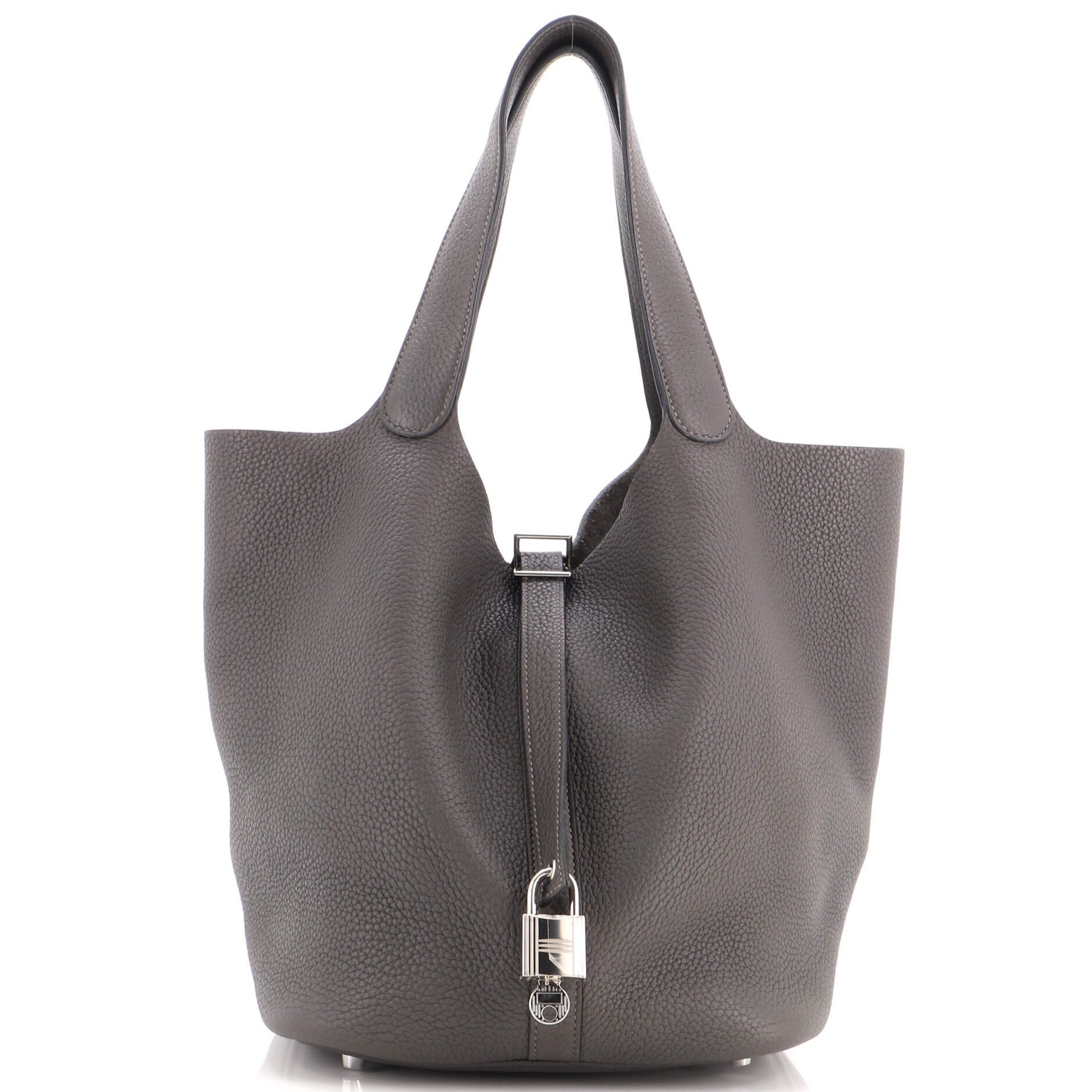 Picotin leather handbag