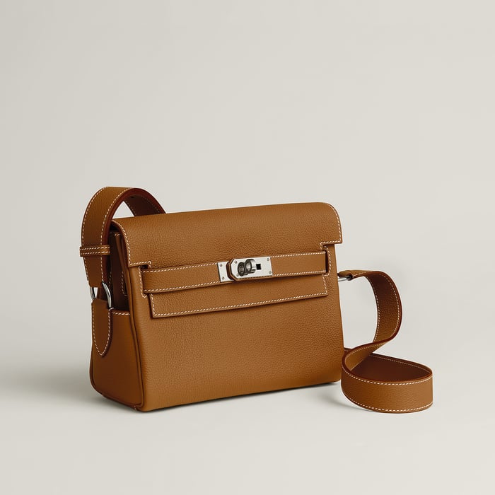 Gold Kelly Messenger Bag