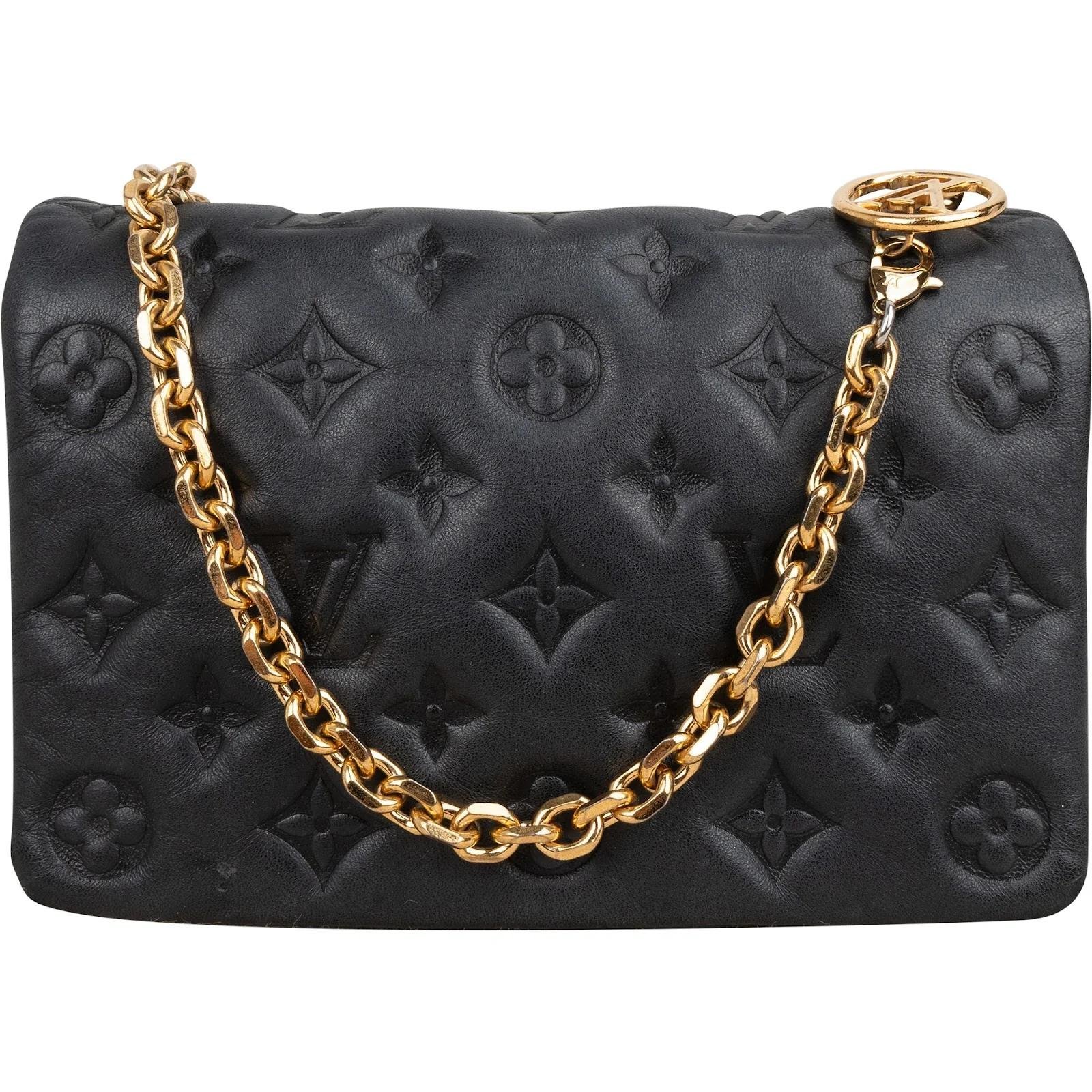 Coussin leather crossbody bag