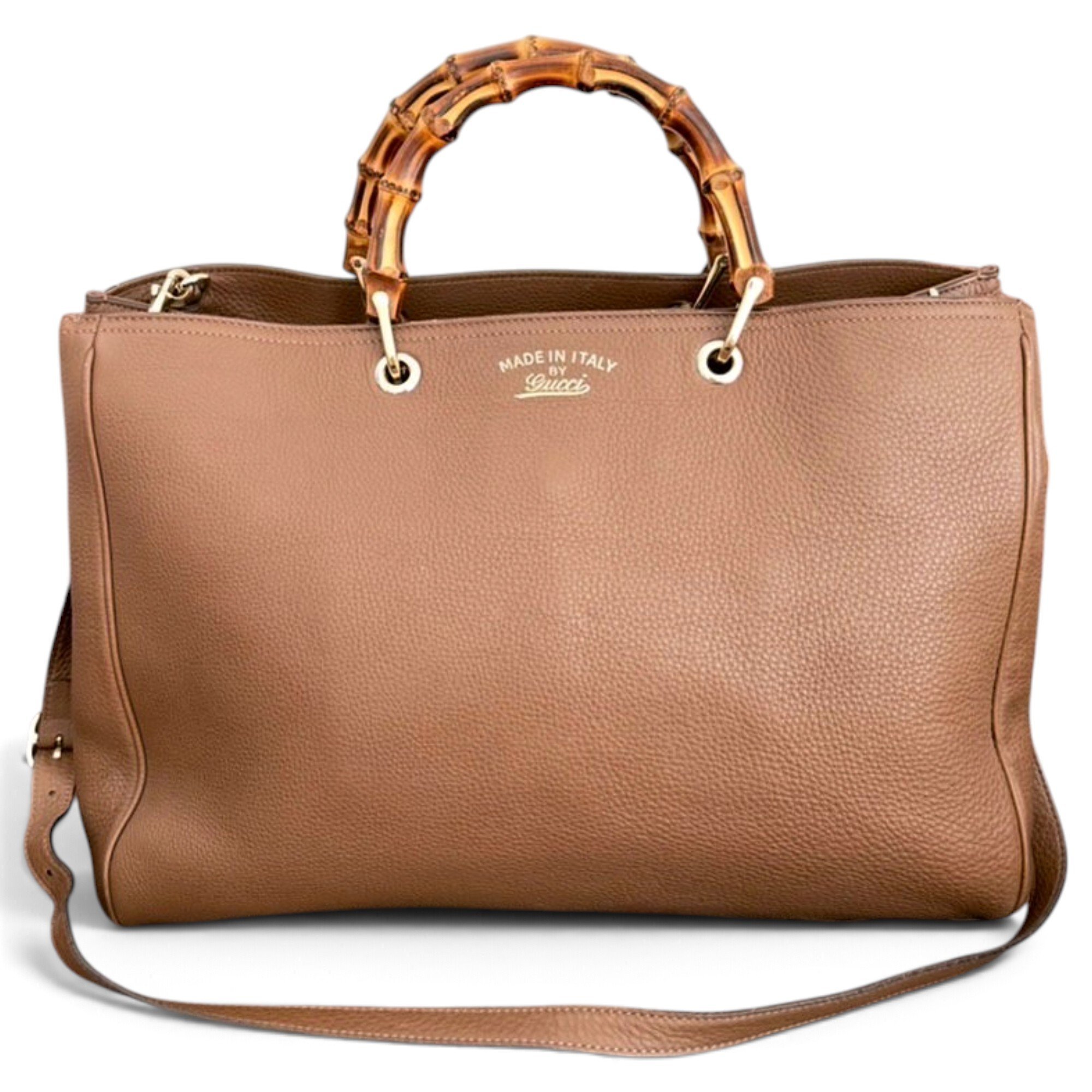 Bamboo leather satchel