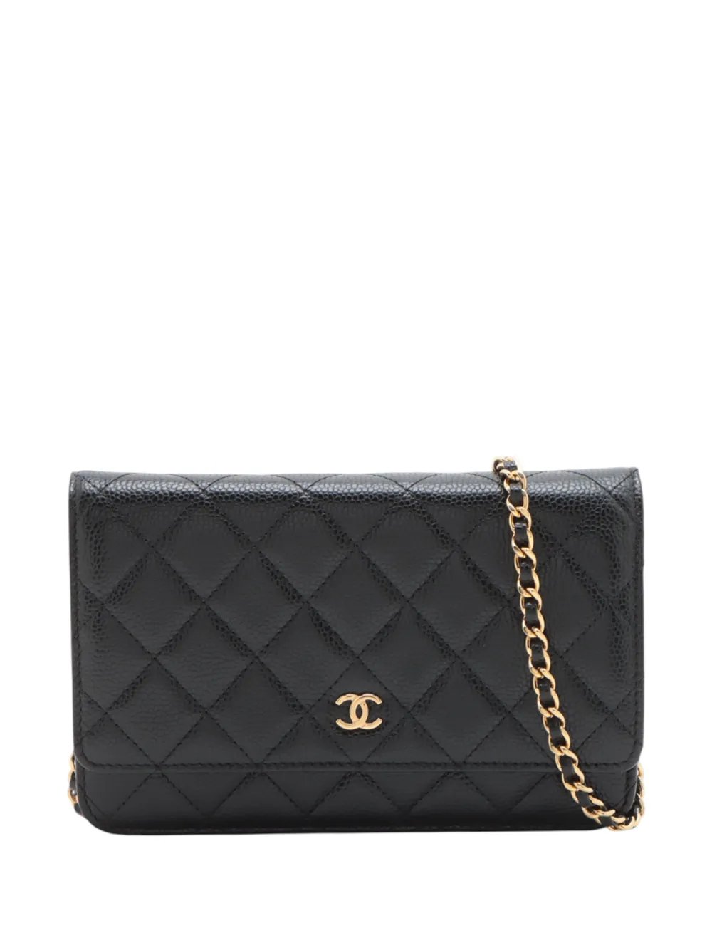 2021-2026 CC Quilted Caviar Wallet on Chain crossbody bag
