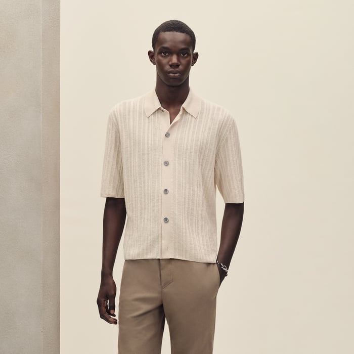 Ficelle Short-sleeve Straight Cut Shirt