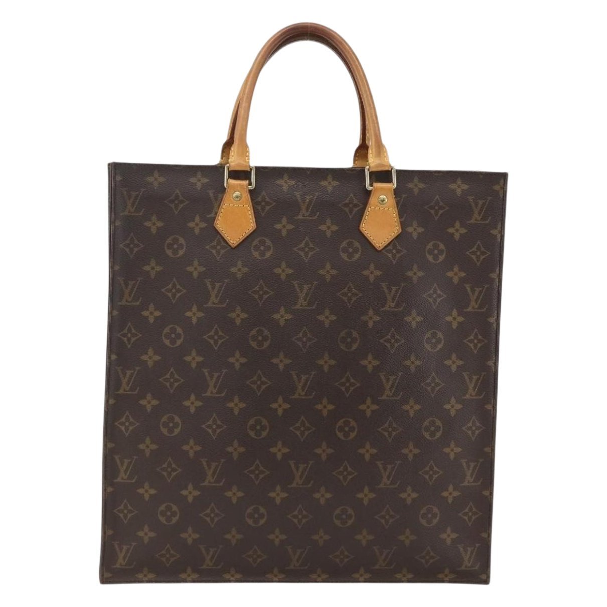 Plat leather handbag
