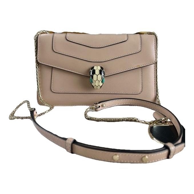 Serpenti leather handbag
