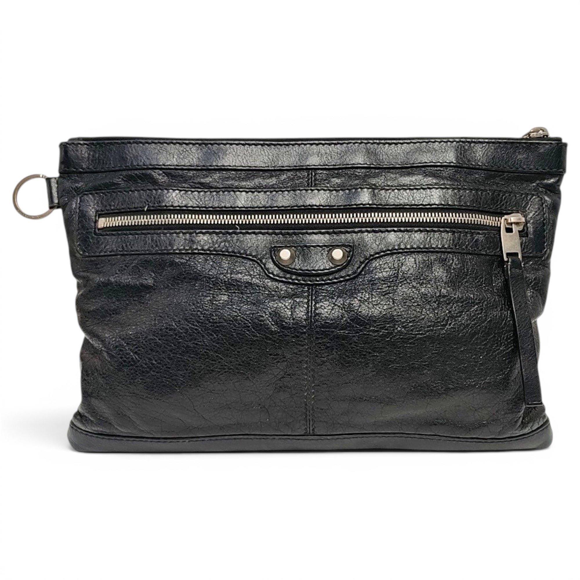 City Clip leather clutch bag