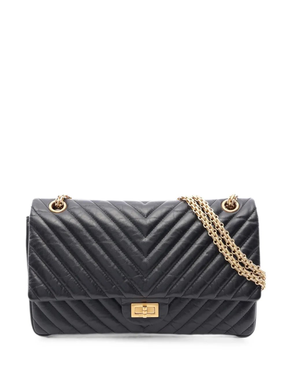 2016-2017 2.55 Chevron V-stitch shoulder bag