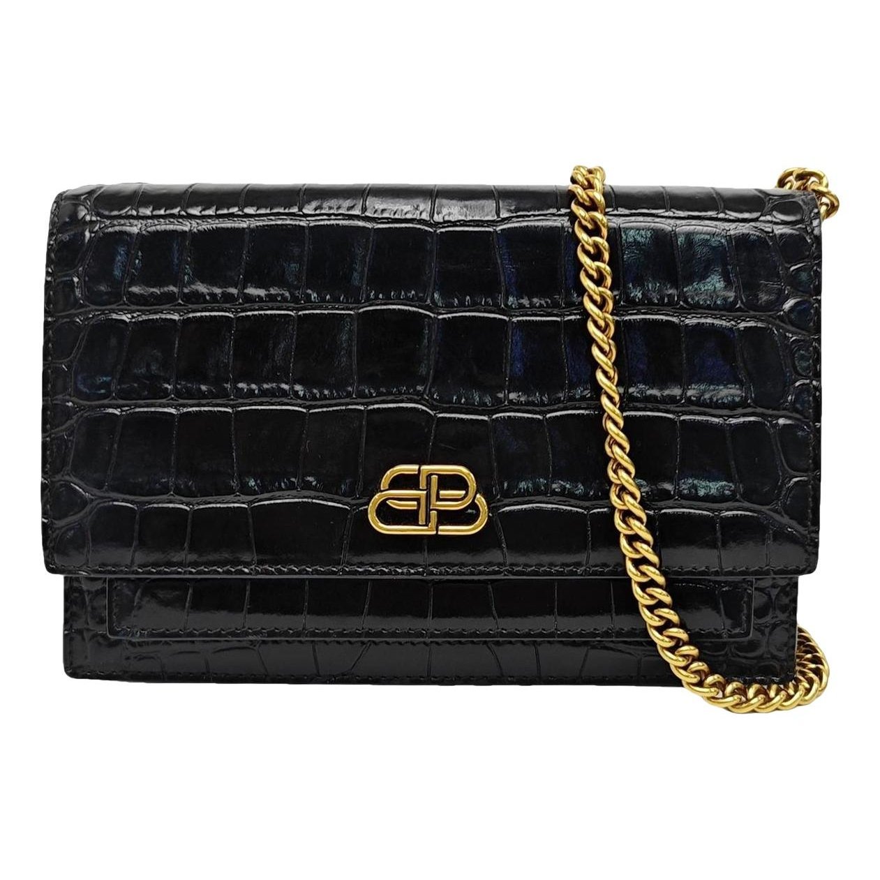 Sharp leather handbag