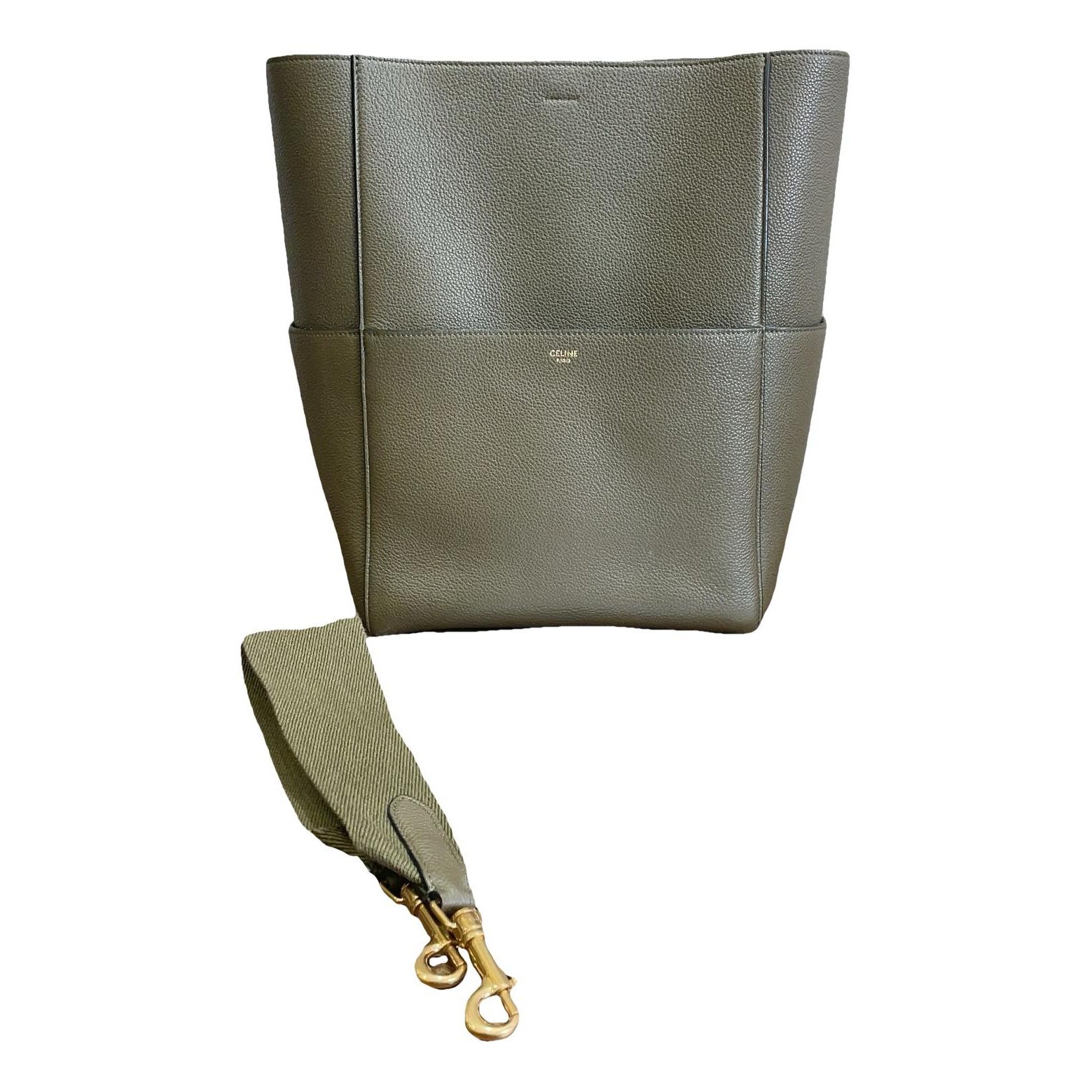 Seau Sangle leather handbag