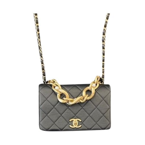 Leather clutch bag