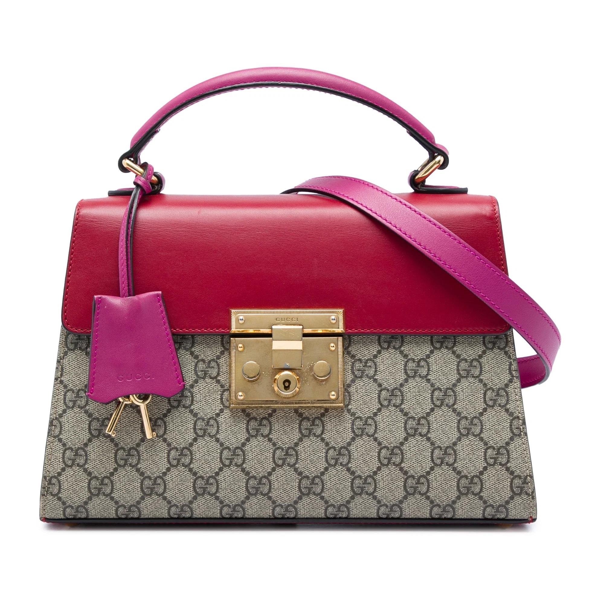 Padlock leather satchel