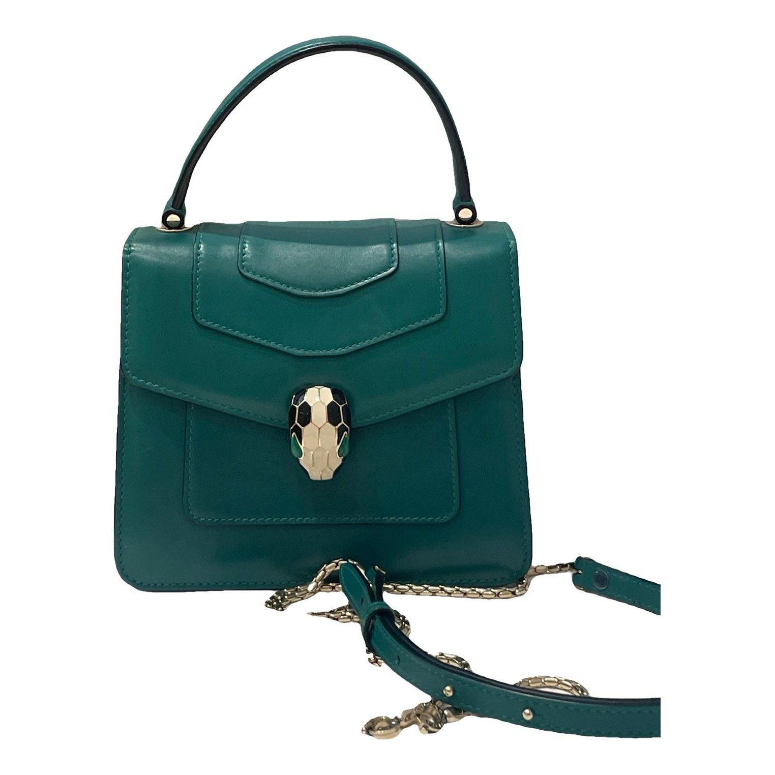 Serpenti leather handbag