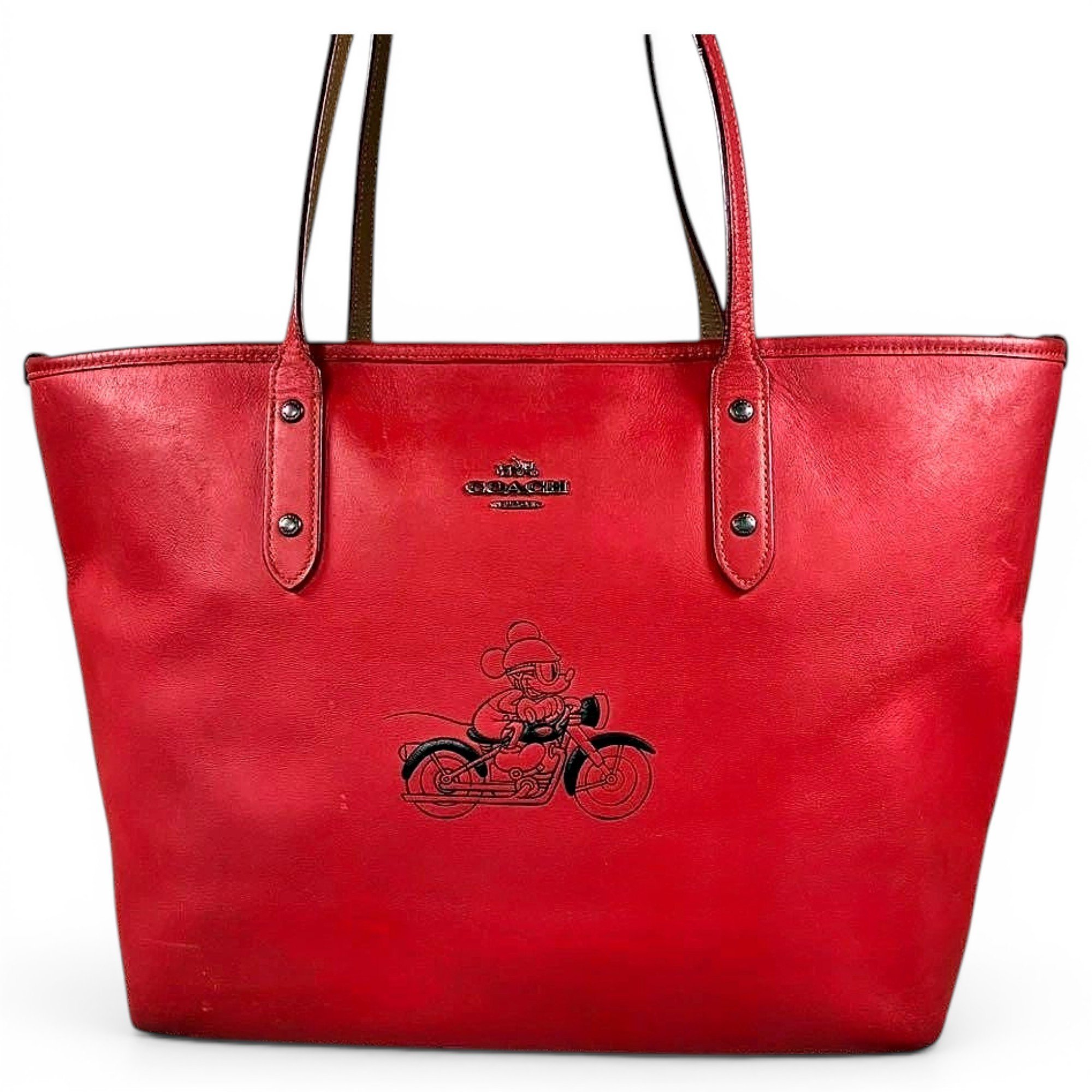 CITY ZIP TOTE leather tote