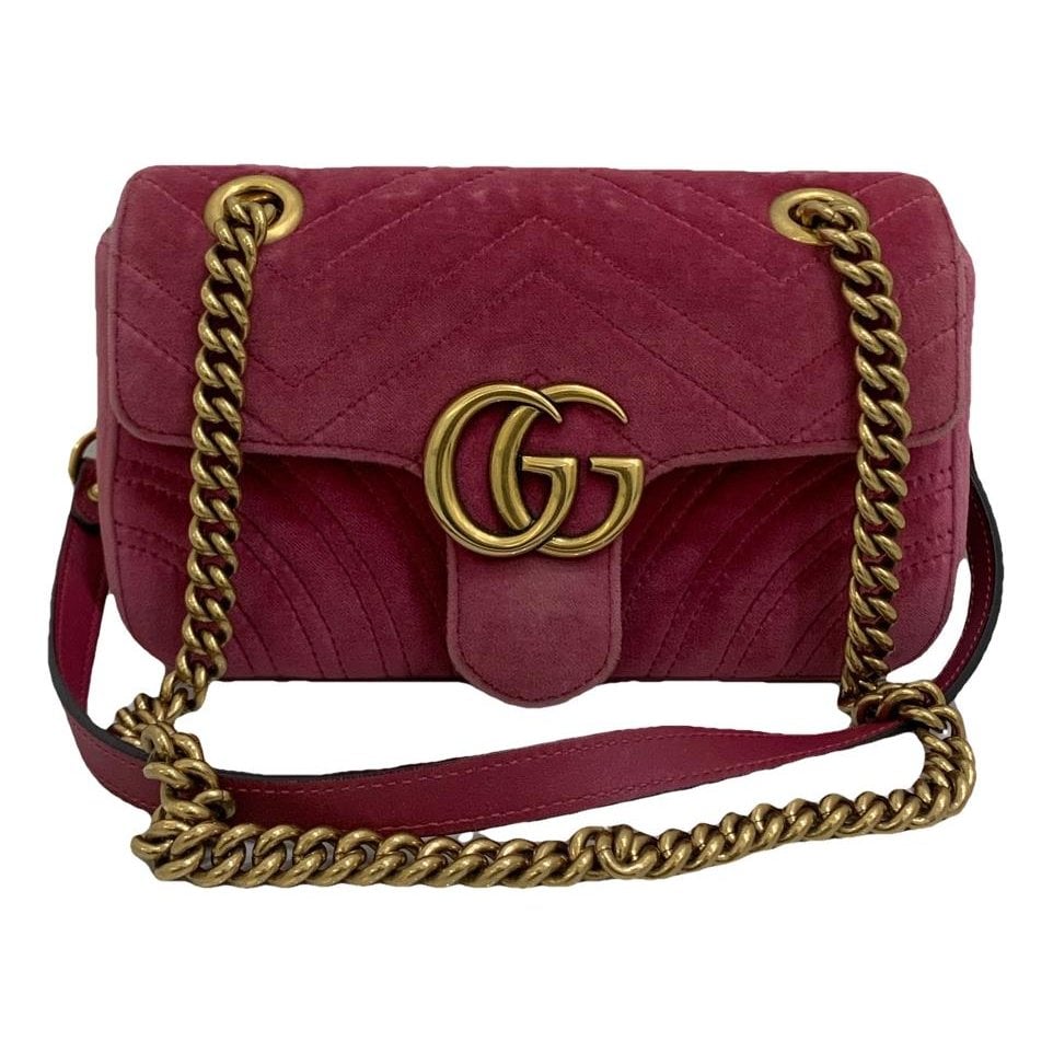 GG Marmont Flap velvet handbag