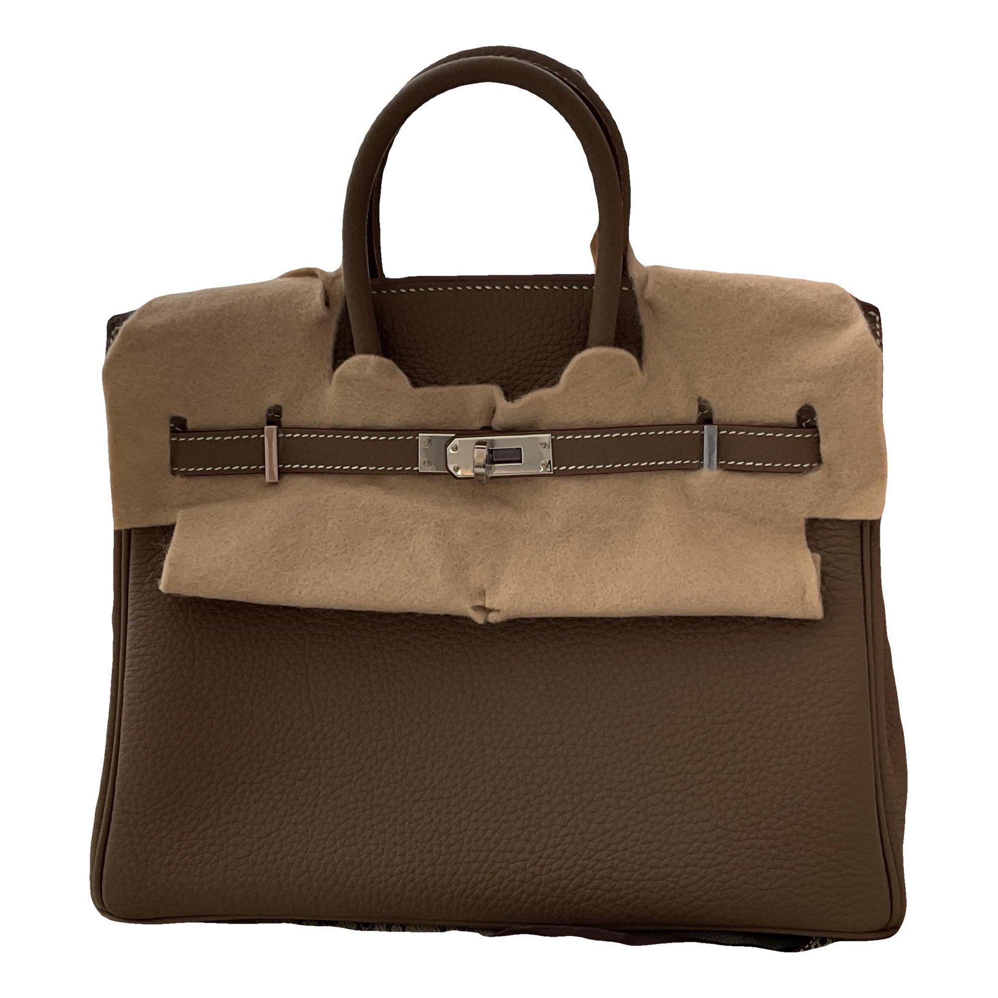 Birkin 25 leather handbag