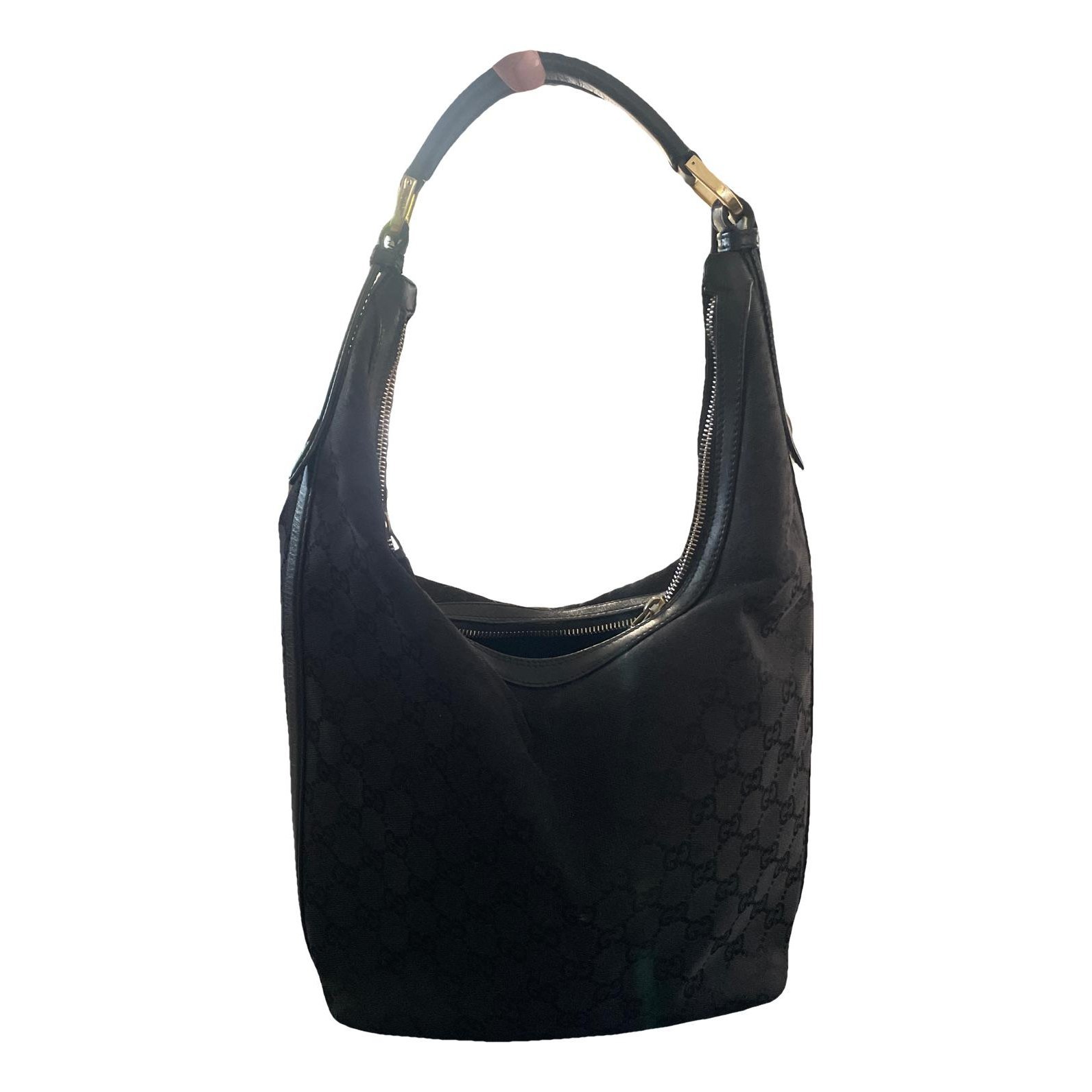 Hobo leather handbag
