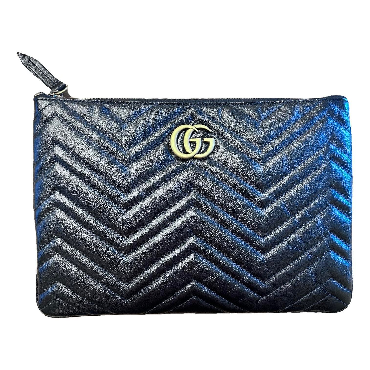 Marmont leather clutch bag