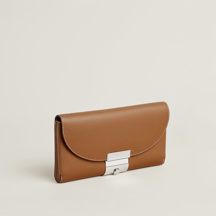 Gold Hermès Depechette Pouch