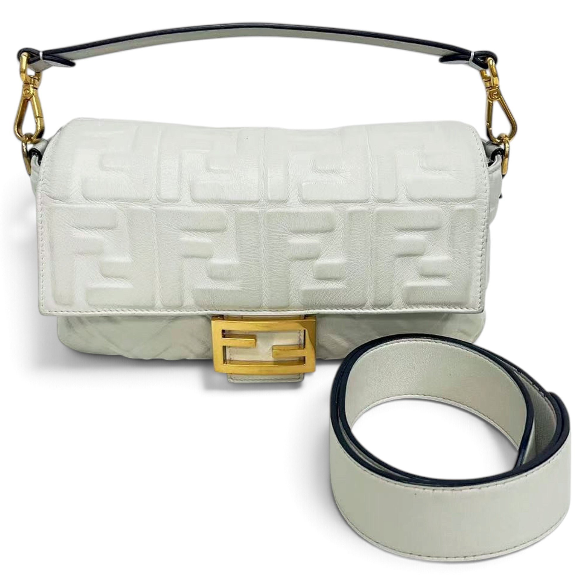 Baguette leather handbag