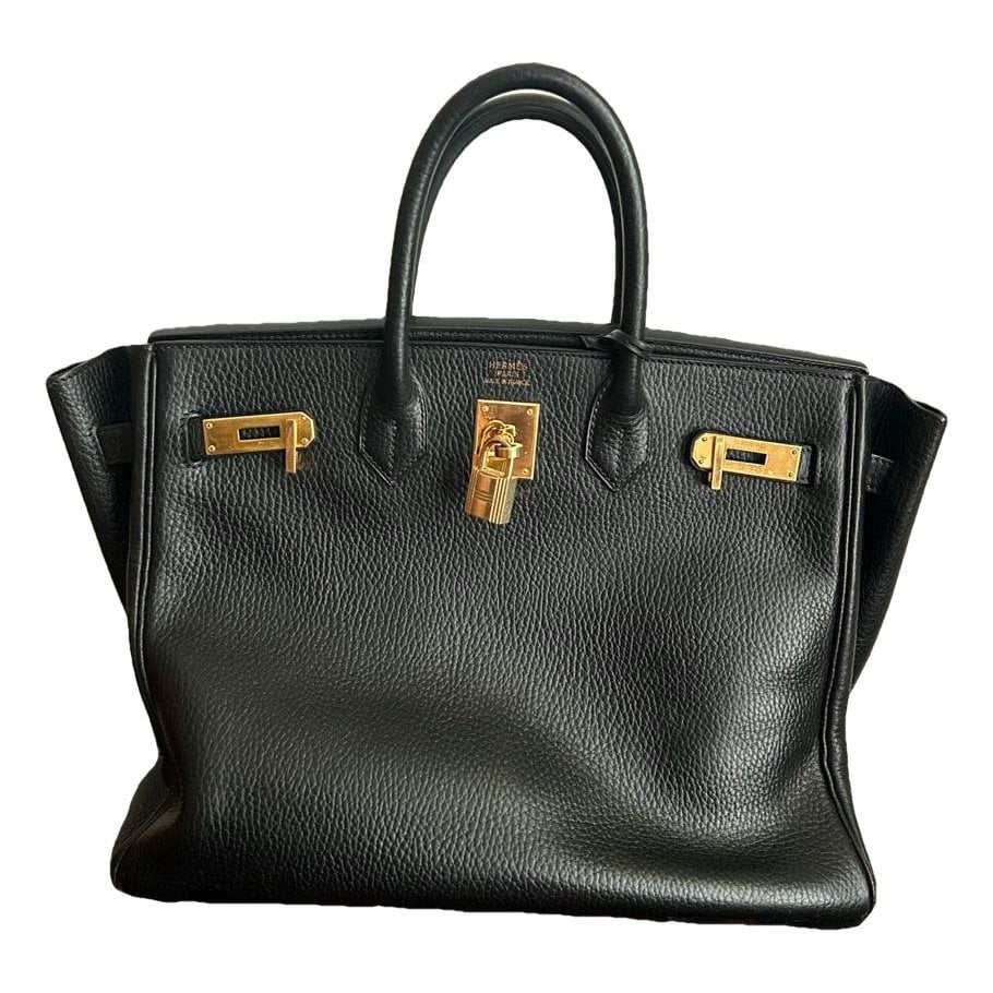 Hermes Birkin 35 Handbag Black 1999