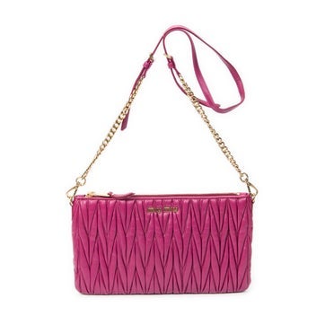 Leather Zip Chain Crossbody