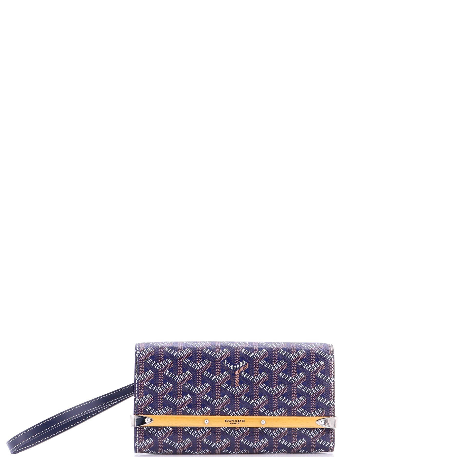 Goyard Monte Carlo Clutch Coated Canvas Mini