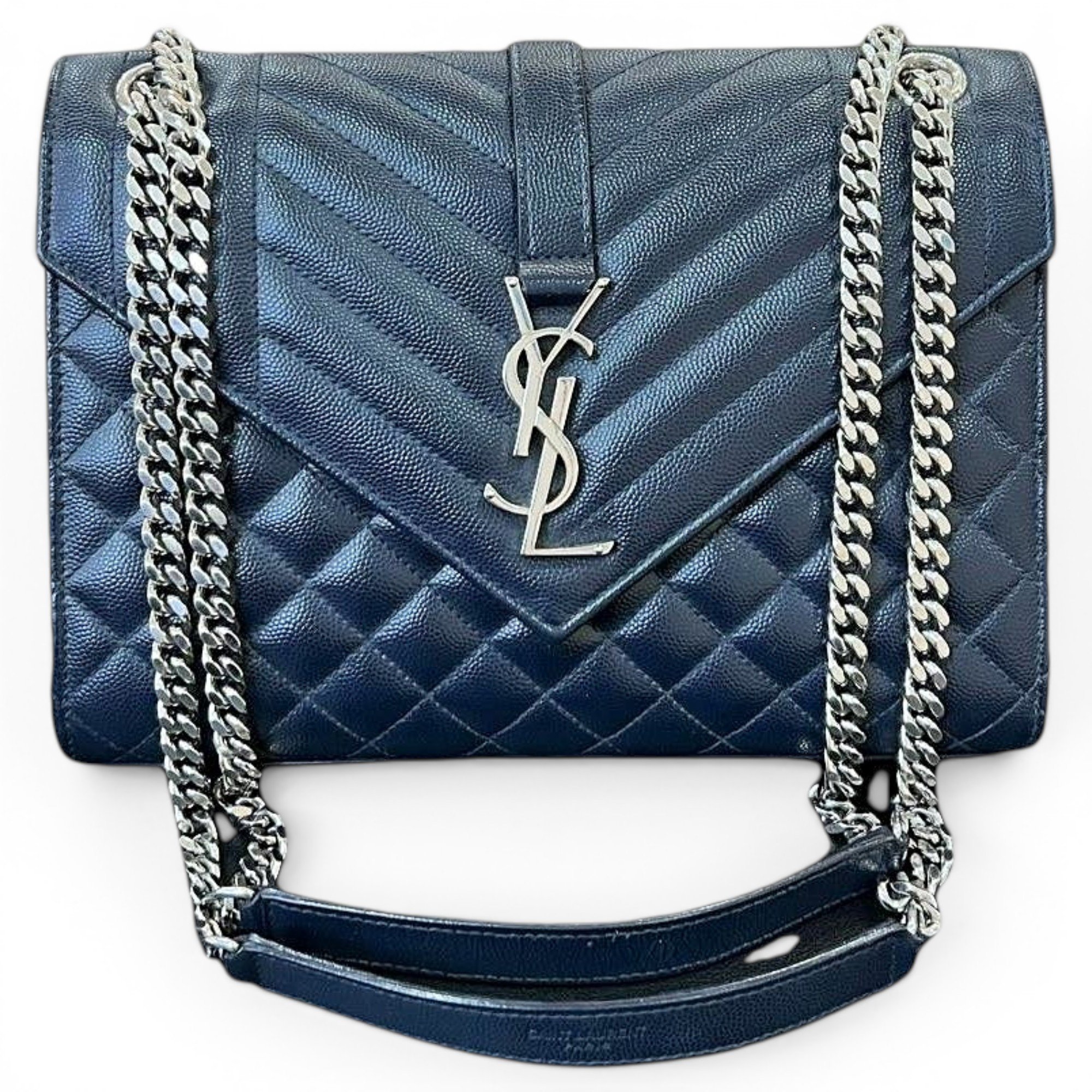 Envelope leather handbag