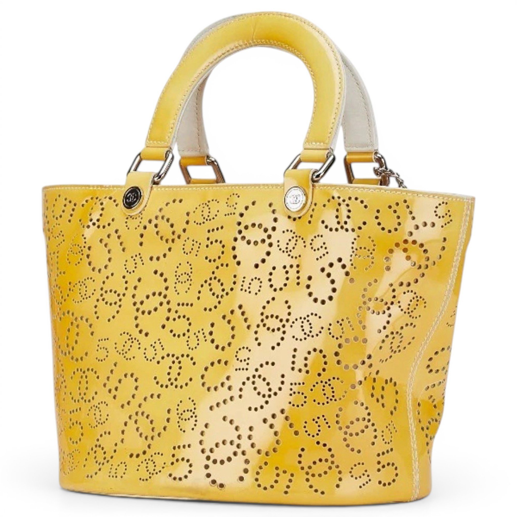 Patent leather tote