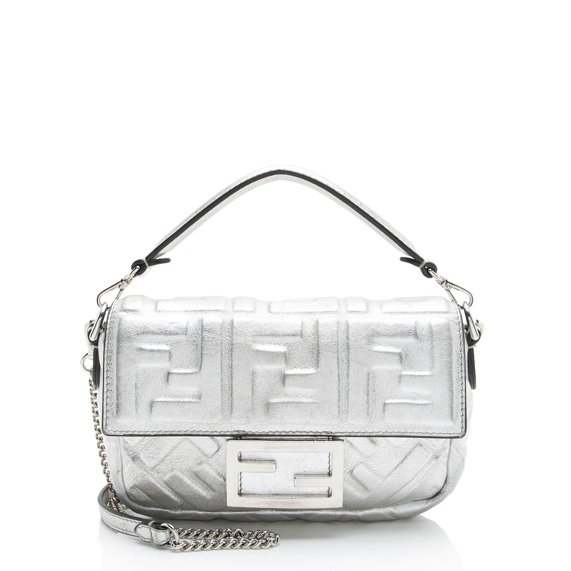 Baguette leather crossbody bag