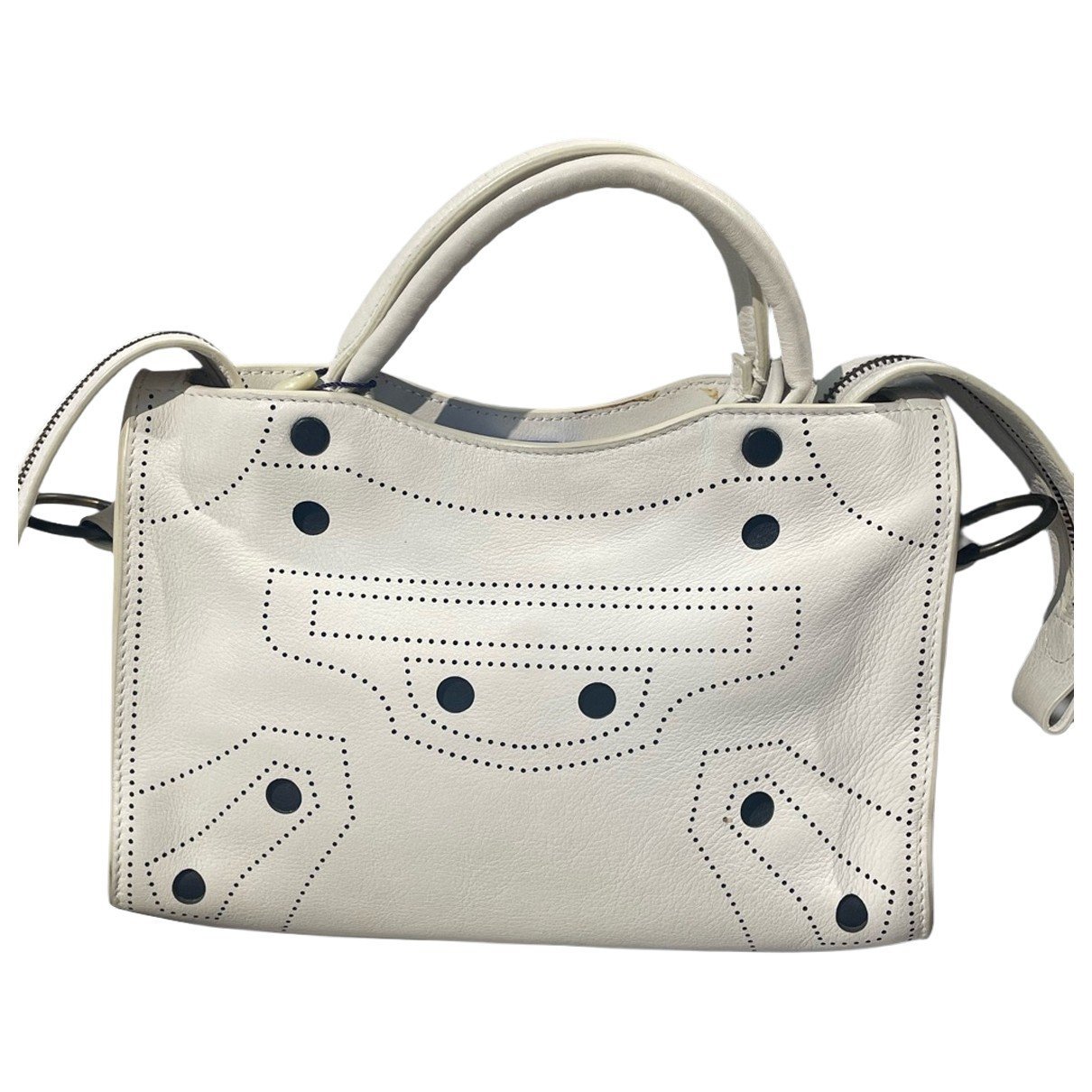 Classic Metalic leather handbag