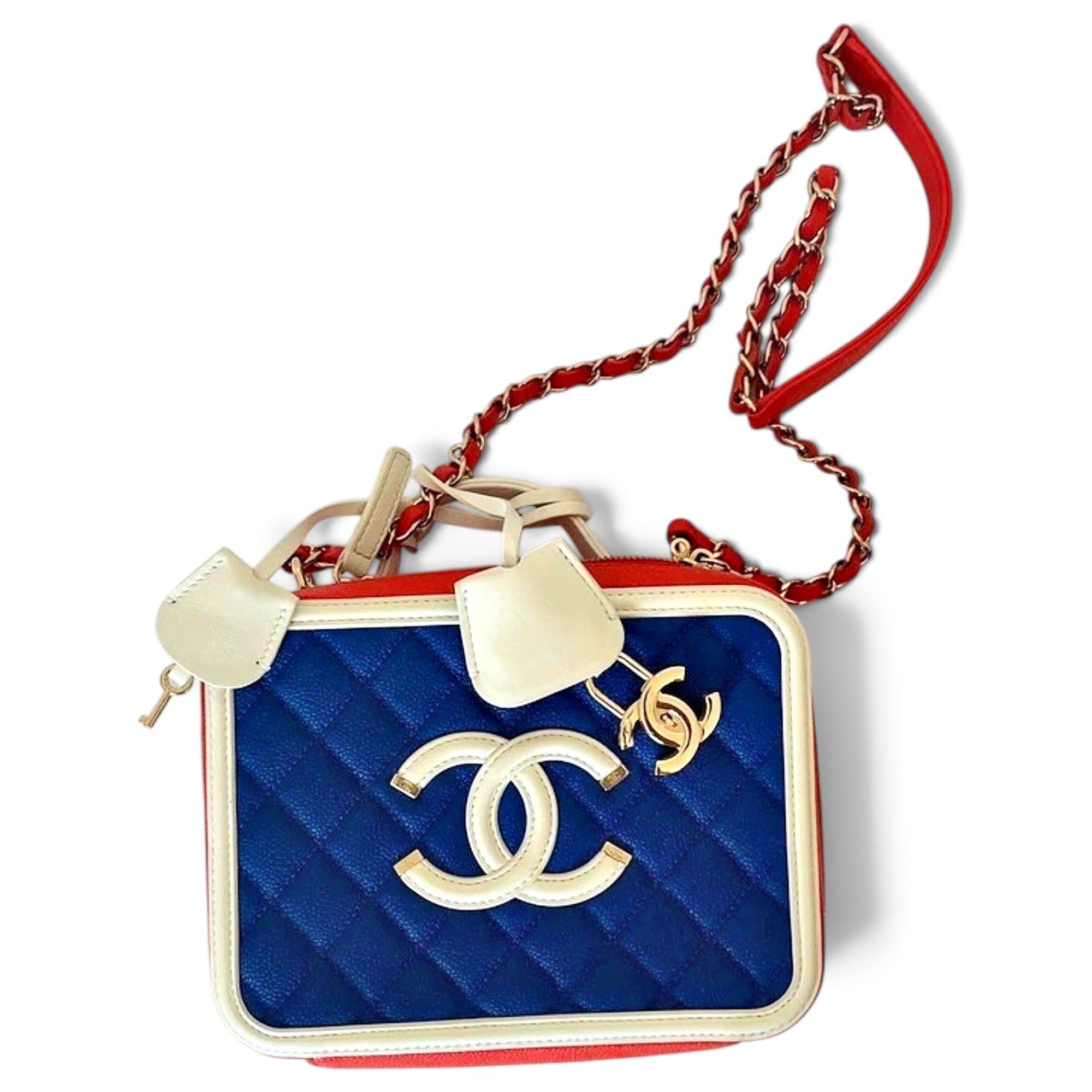 Vanity leather crossbody bag