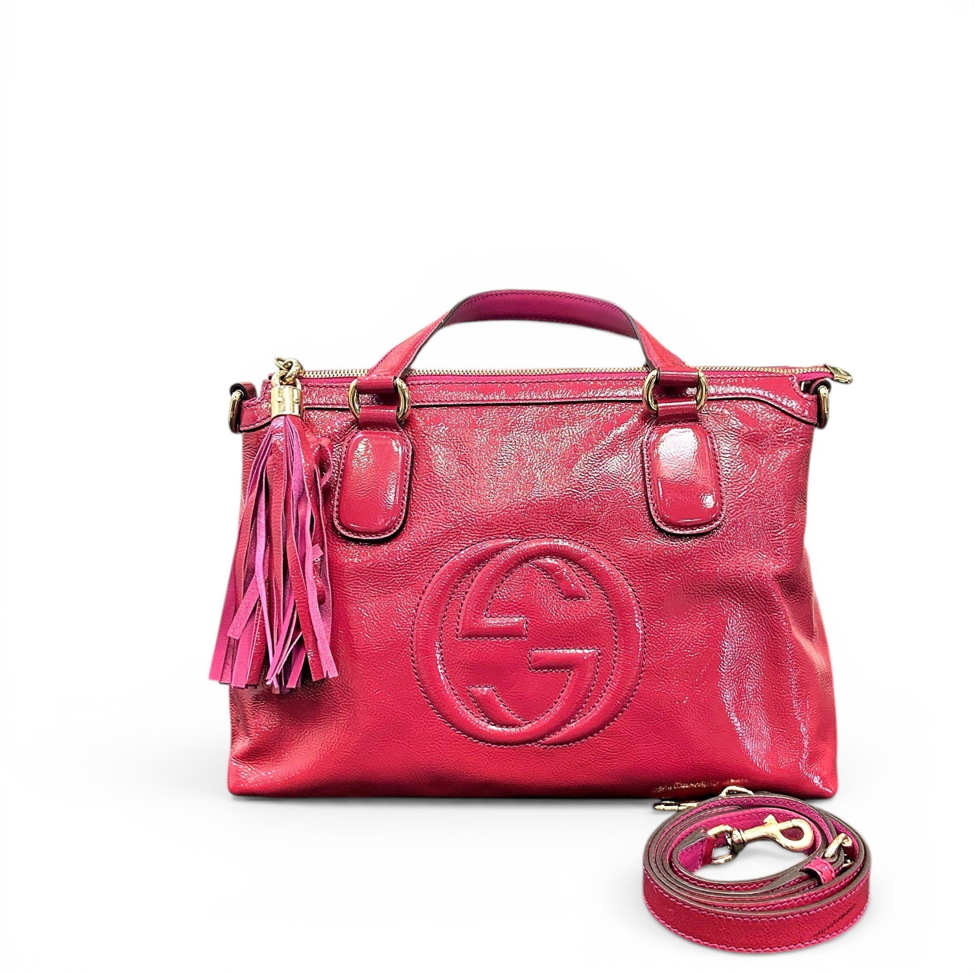 Soho Top Handle leather handbag