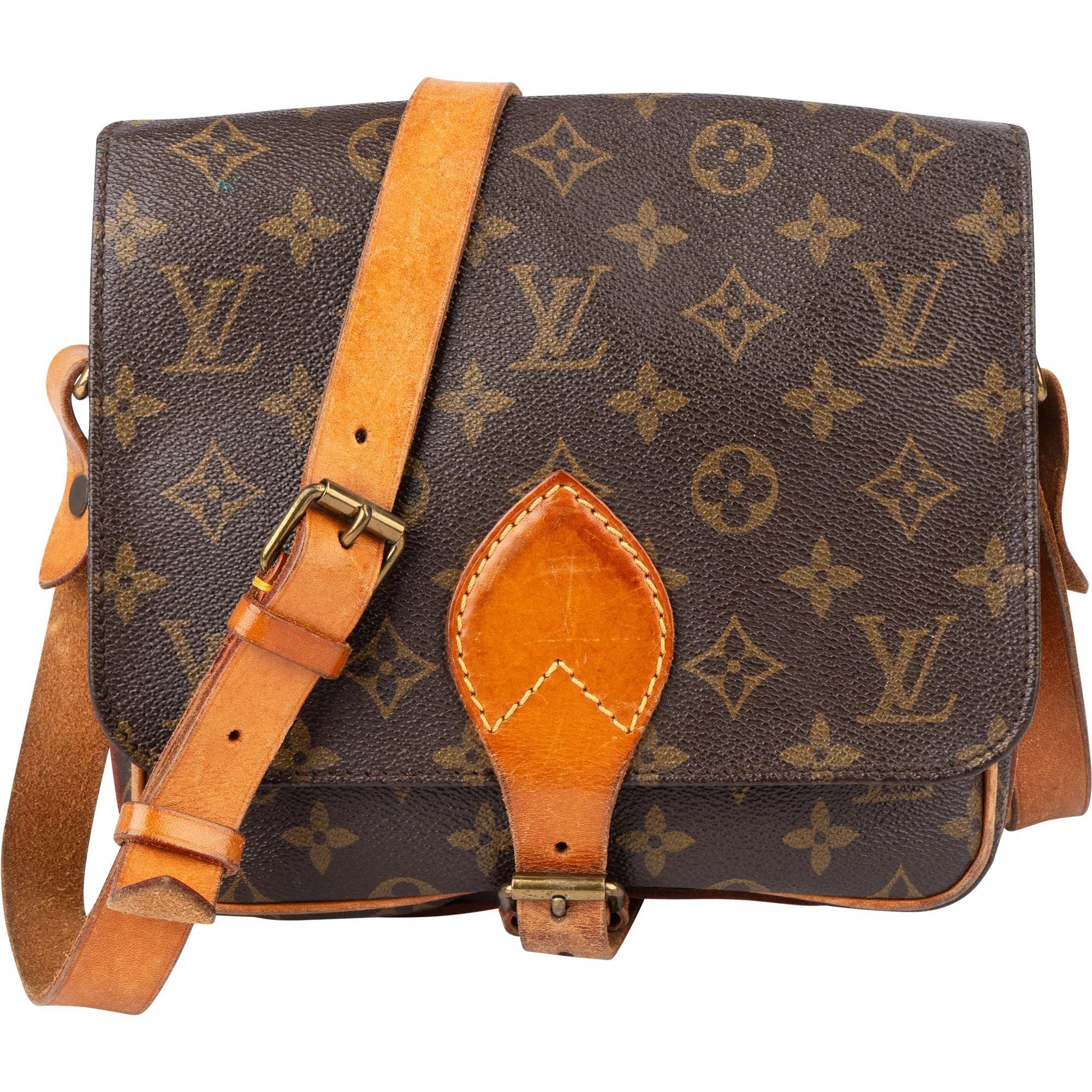 Cartouchière leather crossbody bag