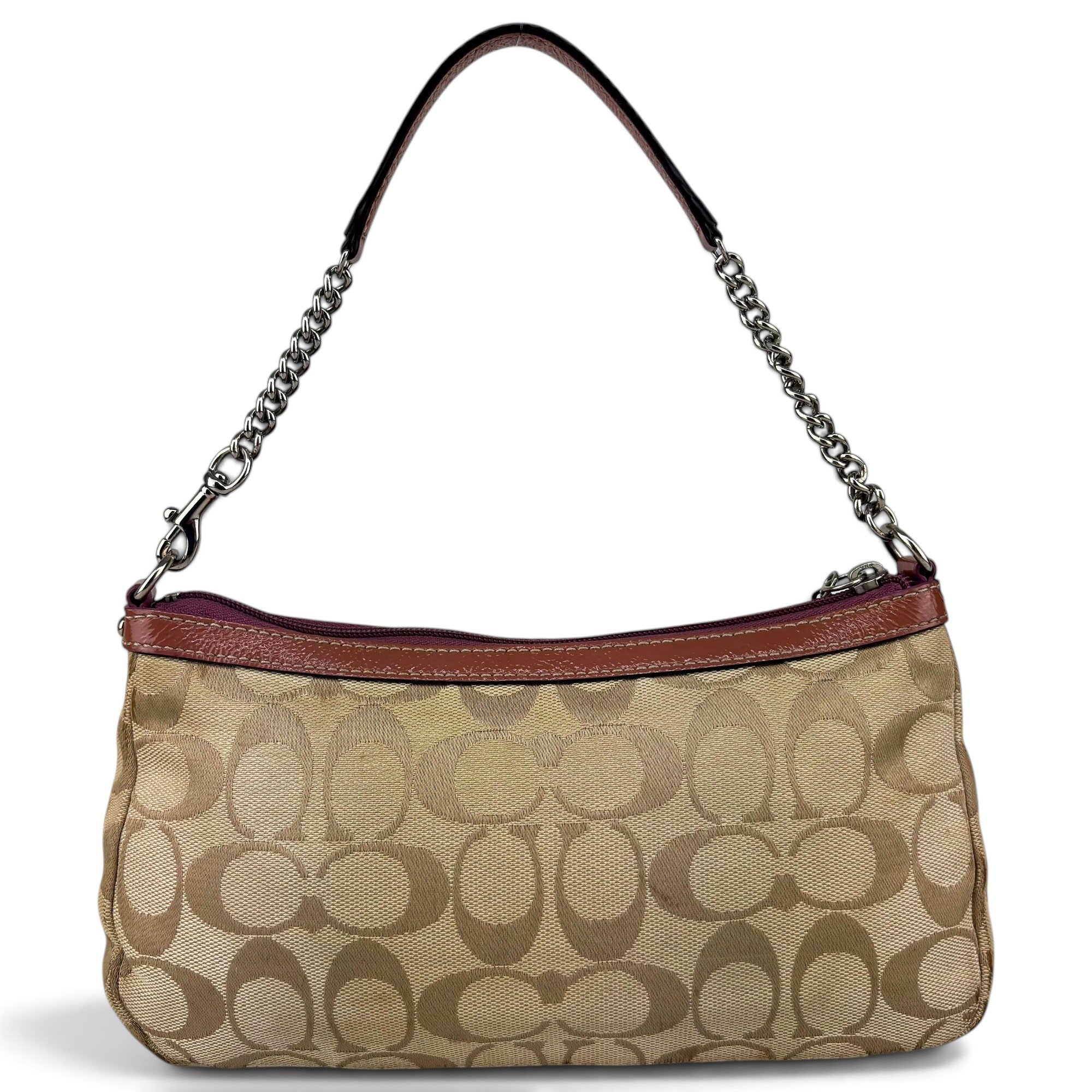 Coach Signature Sufflette cloth mini bag
